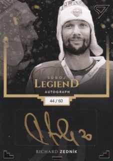 Richard Zedník Tipsport Liga Winter Classic Súboj Legiend Autograph 44/60