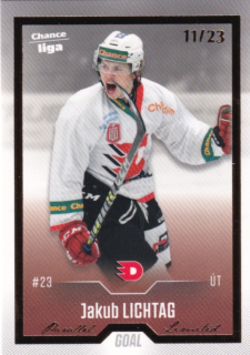 Hokejová karta Jakub Lichtag Goal S1 2022-23 Gold 11/23 č. 154