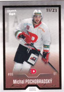 Hokejová karta Michal Pochobradský Goal S1 2022-23 Gold 11/23 č. 156