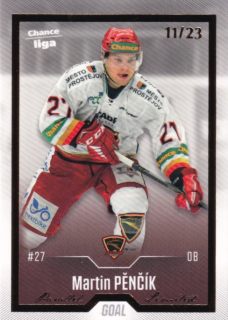 Hokejová karta Martin Pěnčík Goal S1 2022-23 Gold 11/23 č. 47