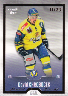 Hokejová karta David Chroboček Goal S1 2022-23 Gold 11/23 č. 88