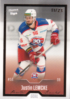 Hokejová karta Justin Lemcke Goal S1 2022-23 Gold 11/23 č. 161