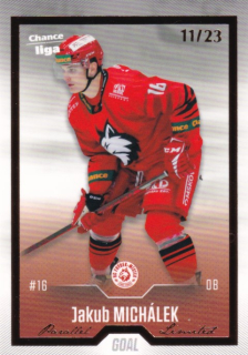 Hokejová karta Jakub Michálek Goal S1 2022-23 Gold 11/23 č. 131