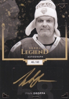 Ivan Droppa Tipsport Liga Winter Classic Súboj Legiend Autograph 46/60