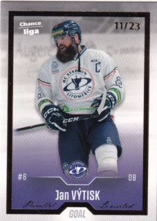 Hokejová karta Jan Výtisk Goal S1 2022-23 Gold 11/23 č. 60