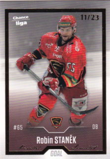 Hokejová karta Robin Staněk Goal S1 2022-23 Gold 11/23 č. 48