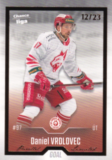 Hokejová karta Daniel Vrdlovec Goal S1 2022-23 Gold 12/23 č. 142