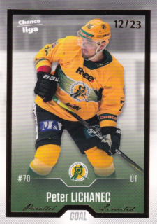 Hokejová karta Peter Lichanec Goal S1 2022-23 Gold 12/23 č. 30
