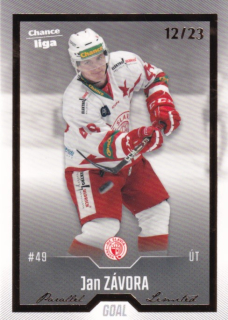 Hokejová karta Jan Závora Goal S1 2022-23 Gold 12/23 č. 109
