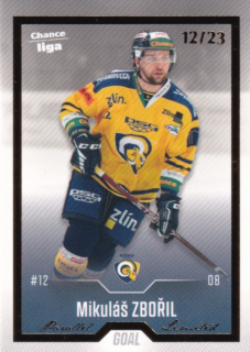 Hokejová karta Mikuláš Zbořil Goal S1 2022-23 Gold 12/23 č. 188