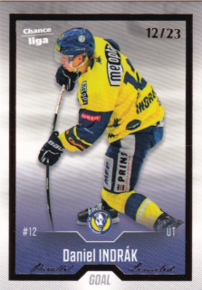 Hokejová karta Daniel Indrák Goal S1 2022-23 Gold 12/23 č. 94