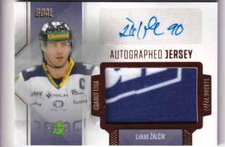 Hokejová karta Lukáš Žalčík Goal S1 2022-23 Autographed Jersey 08/25 č. JA-19