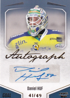 Hokejová karta Daniel Huf Goal S1 2022-23 Autograph 41/49 č. A-79