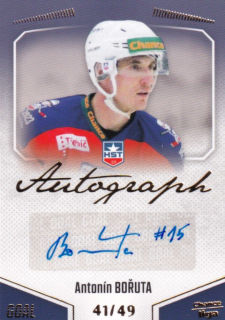 Hokejová karta Antonín Bořuta Goal S1 2022-23 Autograph 41/49 č. A-32