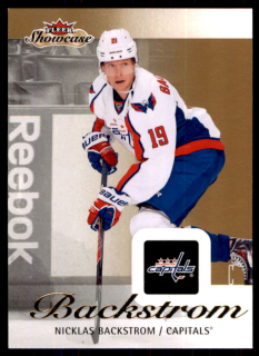Hokejová karta Nicklas Backstrom Fleer Showcase 2013-14 řadová č.99