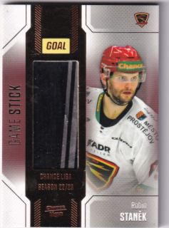 Hokejová karta Robin Staněk Goal S1 2022-23 Game Stick 06/35 č. S-8