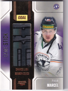 Hokejová karta Patrik Marcel Goal S1 2022-23 Game Stick 06/35 č. S-10