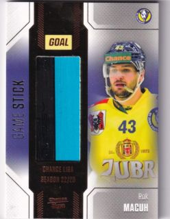 Hokejová karta Rok Macuh Goal S1 2022-23 Game Stick 06/35 č. S-15