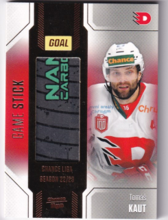 Hokejová karta Tomáš Kaut Goal S1 2022-23 Game Stick 06/35 č. S-35