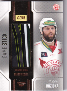 Hokejová karta Vladimír Růžička Goal S1 2022-23 Game Stick 06/35 č. S-17
