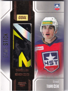 Hokejová karta David Tureček Goal S1 2022-23 Game Stick 02/35 č. S-13