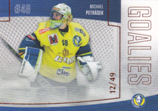 Hokejová karta Michael Petrásek Goal S1 2022-23 Goalies 12/49 č. G-9