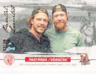 Hokejová karta Pastrňák / Voráček Goal S1 2022-23 Rozlučka 12/19 č. 40
