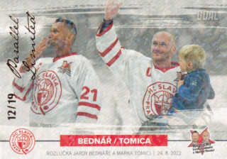 Hokejová karta Bednář / Tomica Goal S1 2022-23 Rozlučka 12/19 č. 39