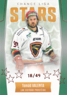 Hokejová karta Tomáš Valenta Goal S1 2022-23 Chance liga Stars 18/49 č.ST-4