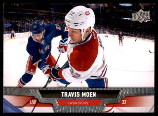 Hokejová karta Travis Moen UD Series 1 2013-14 řadová č.11