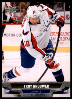 Hokejová karta Troy Brouwer UD Series 1 2013-14 řadová č.53