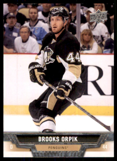 Hokejová karta Brooks Orpik UD Series 1 2013-14 řadová č.74