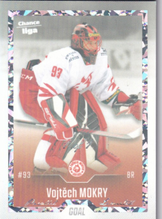 Hokejová karta Vojtěch Mokrý Goal S1 2022-23 Rainbow 1/1 č. 129