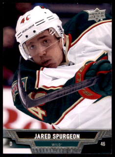 Hokejová karta Jared Spurgeon UD Series 1 2013-14 řadová č.133