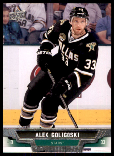 Hokejová karta Alex Goligoski UD Series 1 2013-14 řadová č.136