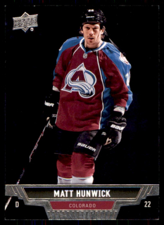 Hokejová karta Matt Hunwick UD Series 1 2013-14 řadová č.152