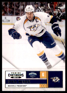 Hokejová karta Shea Weber Panini Contenders 2011-12 řadová č.6