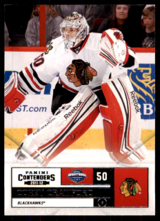 Hokejová karta Corey Crawford Panini Contenders 2011-12 řadová č.50