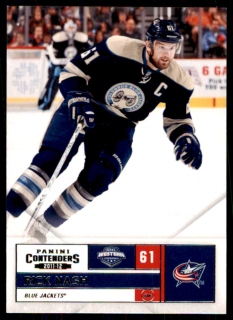 Hokejová karta Rick Nash Panini Contenders 2011-12 řadová č.61