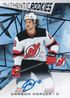 Hokejová karta Dawson Mercer SPGU 2021-22 Autograph Rookie č. 143
