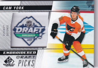 Hokejová karta Cam York SPGU 2021-22 Embroidered Draft Picks č. 77