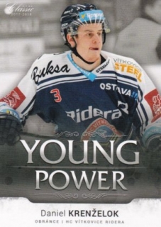 Hokejová karta Daniel Krenželok OFS 17/18 S.II. Young Power