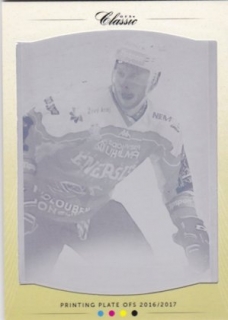 Hokejová karta Viktor Baldajev OFS 17/18 S.II. Printing Plate Magneta