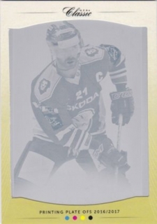 Hokejová karta Jakub Klepiš OFS 17/18 S.II. Printing Plate Magneta