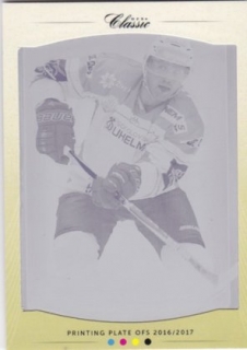 Hokejová karta Tomáš Harant  OFS 17/18 S.II. Printing Plate Magneta
