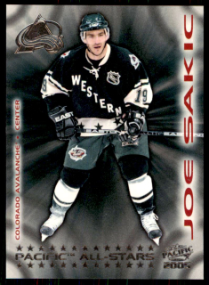 Hokejová karta Joe Sakic Pacific 2004-05 All Stars č. 3
