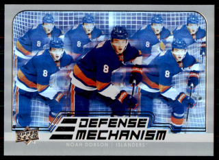Hokejová karta Noah Dobson UD S1 2022-23 Defense Mechanism č. DM-28