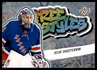 Hokejová karta Igor Shesterkin UD S1 2022-23 Free Styles č. FS-38