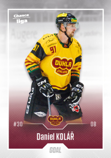Hokejová karta Daniel Kolář Goal S2 2022-23 řadová č. 203