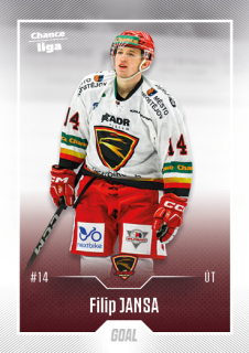 Hokejová karta Filip Jansa Goal S2 2022-23 řadová č. 254